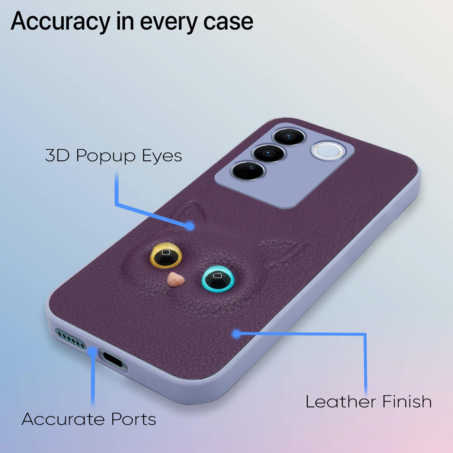 Purple Cat mobile back cover for Vivo V27/V27 Pro 5G – Pikkme – photo 4