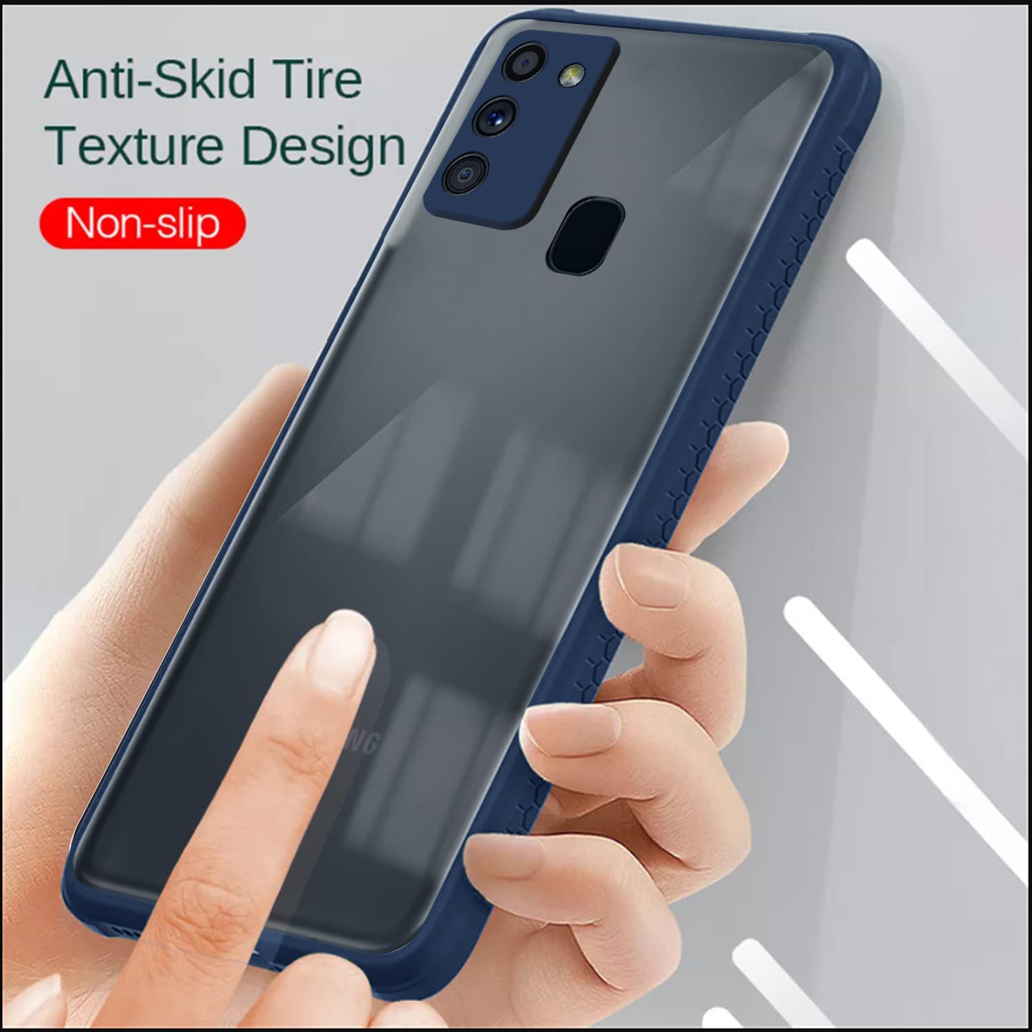 Samsung M30s/M21/M21 2021 back cover in blue by Pikkme – photo 5