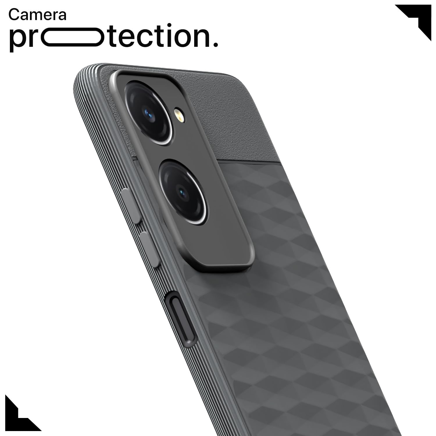 Pikkme iQOO Z9 Lite 5G / Vivo T3 Lite 5G / Vivo Y18 / Y18e / Y03 Gencase Back Cover (Grey)