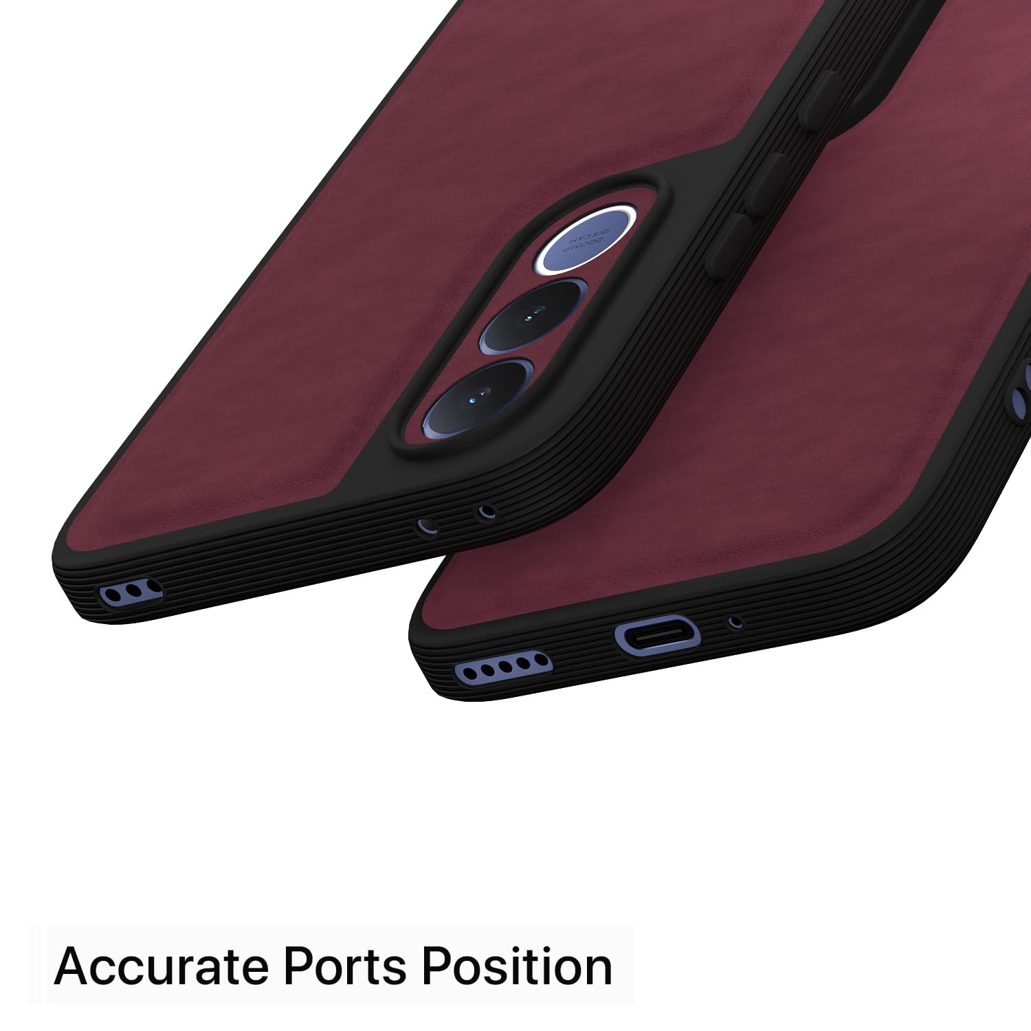 Purple Leather back cover for Vivo V70 FE 5G – Pikkme – photo 4