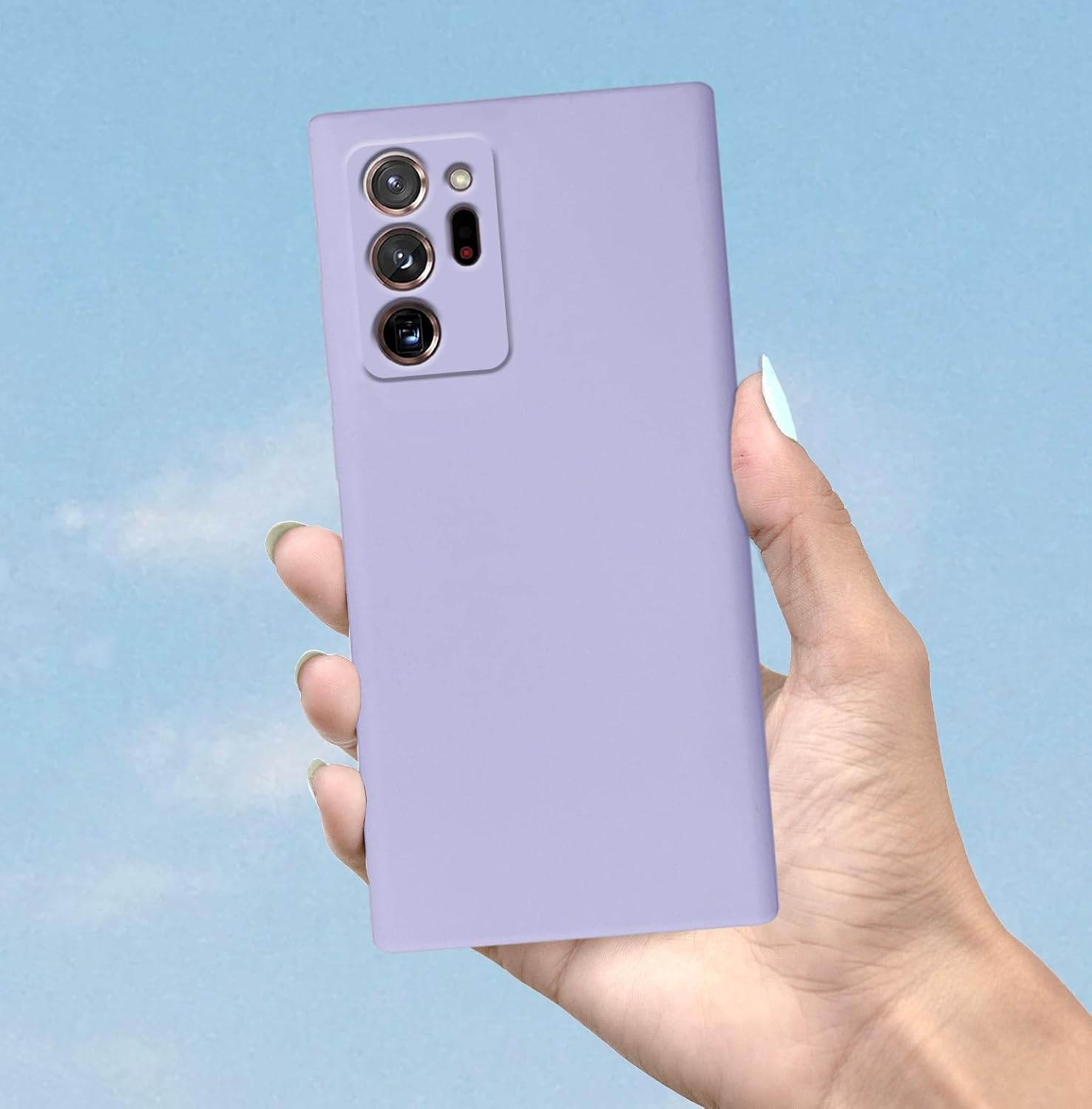 Pikkme Samsung Galaxy Note 20 Ultra 5G Liquid Silicone Back Cover | Purple