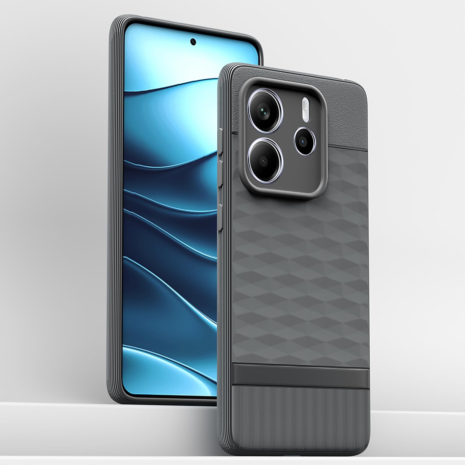 Pikkme Redmi Note 14 5G Gencase Back Cover (Grey)