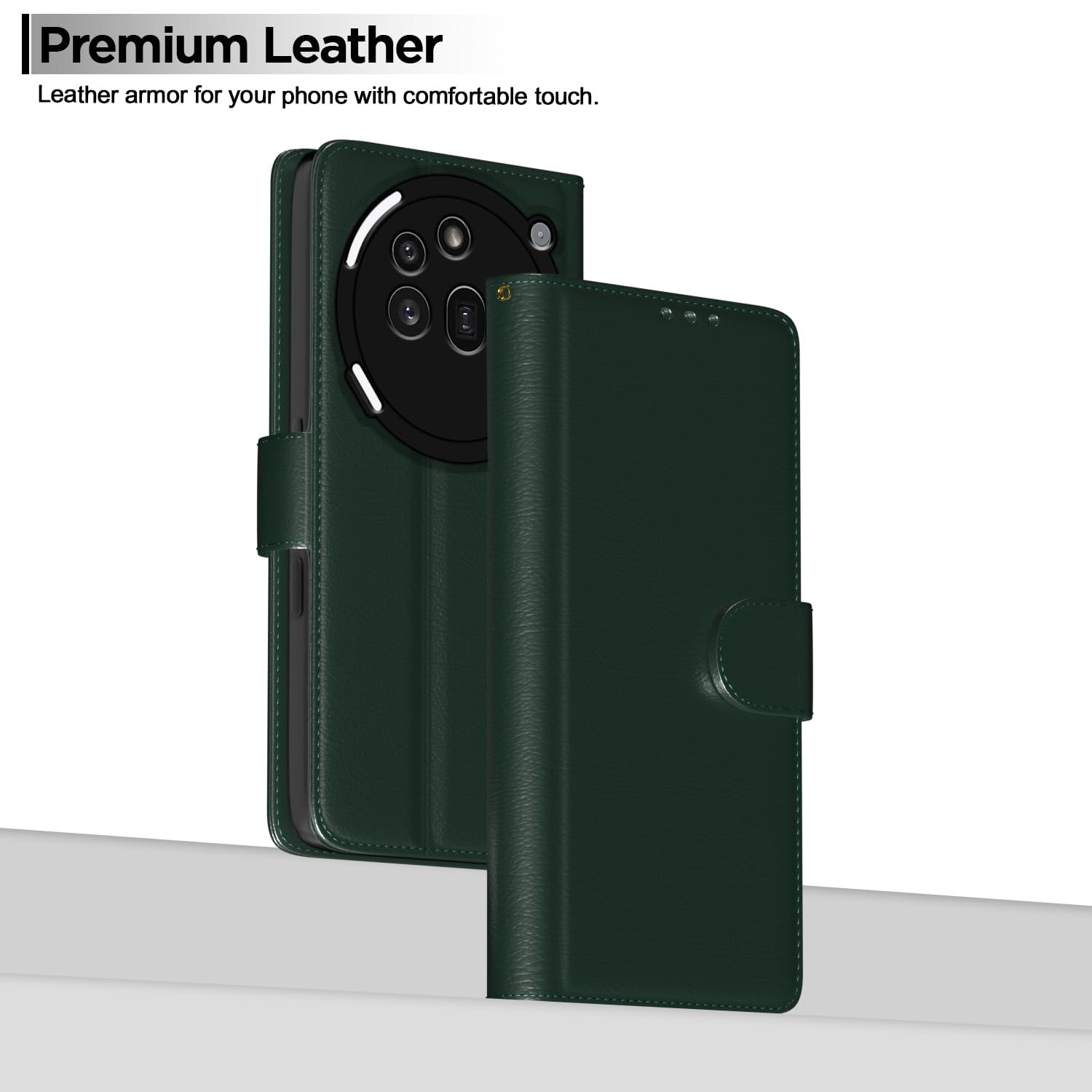 Green Wallet wallet flip cover for Nothing Phone 3a Pro 5G – Pikkme – photo 2