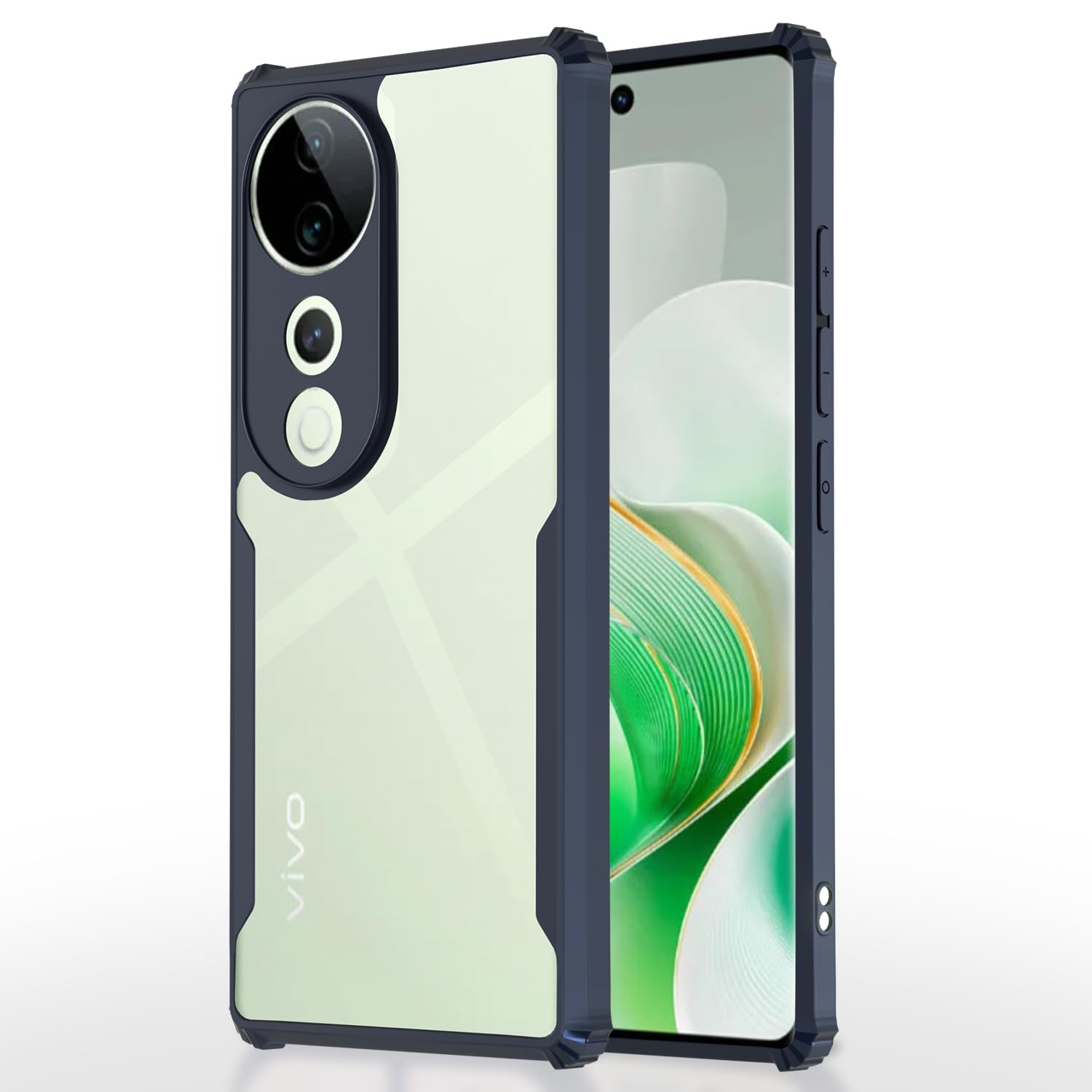Pikkme blue phone cover for Vivo V40/V40 Pro/T3 Ultra 5G
