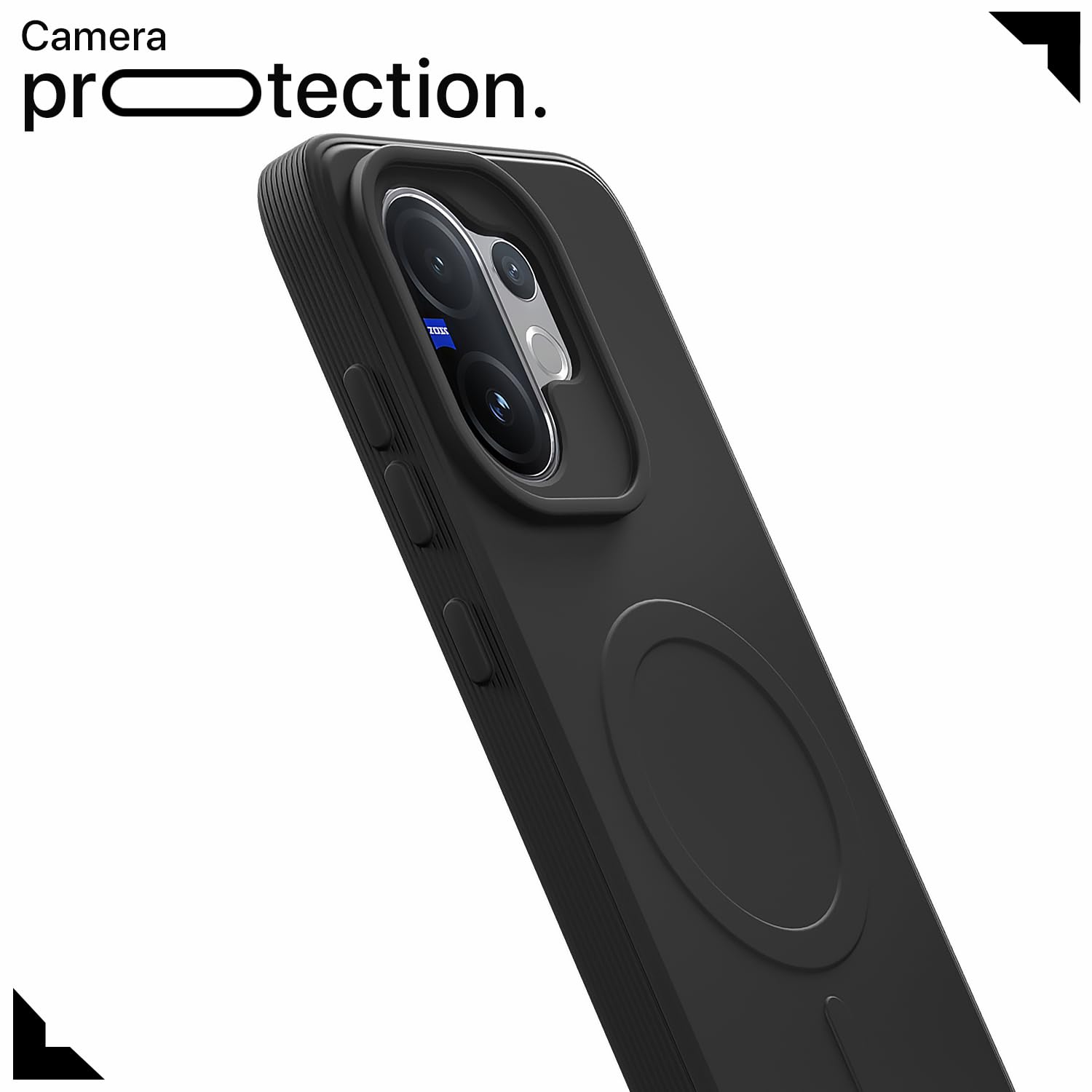 Black back cover for Vivo V60/V60e 5G/T4 Pro – Pikkme – photo 5