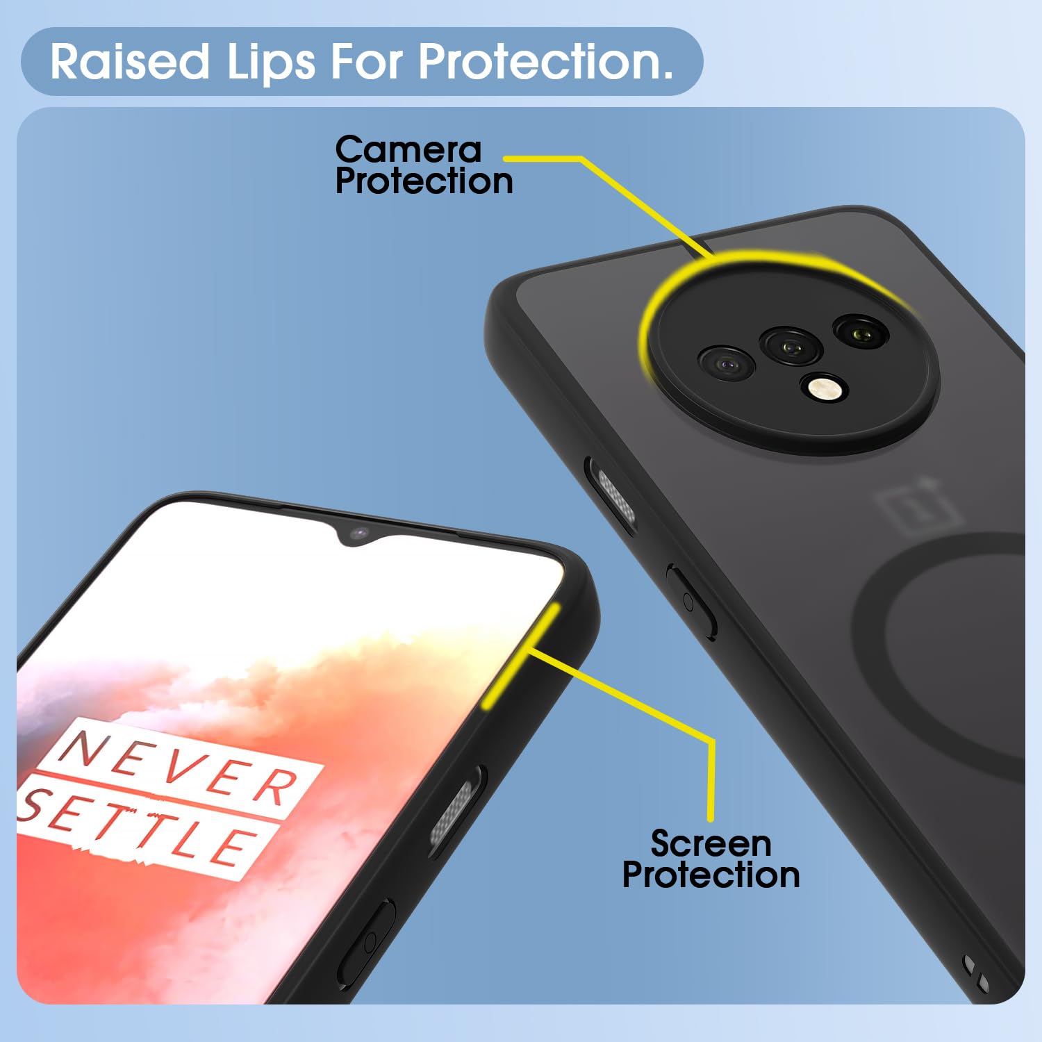 Black smoke mag-safe MagSafe mobile back cover for OnePlus 7T – Pikkme – photo 4