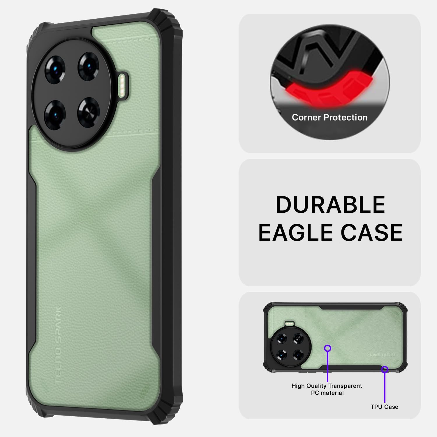 Pikkme Tecno Spark 20 Pro Plus 5G black phone cover – photo 4