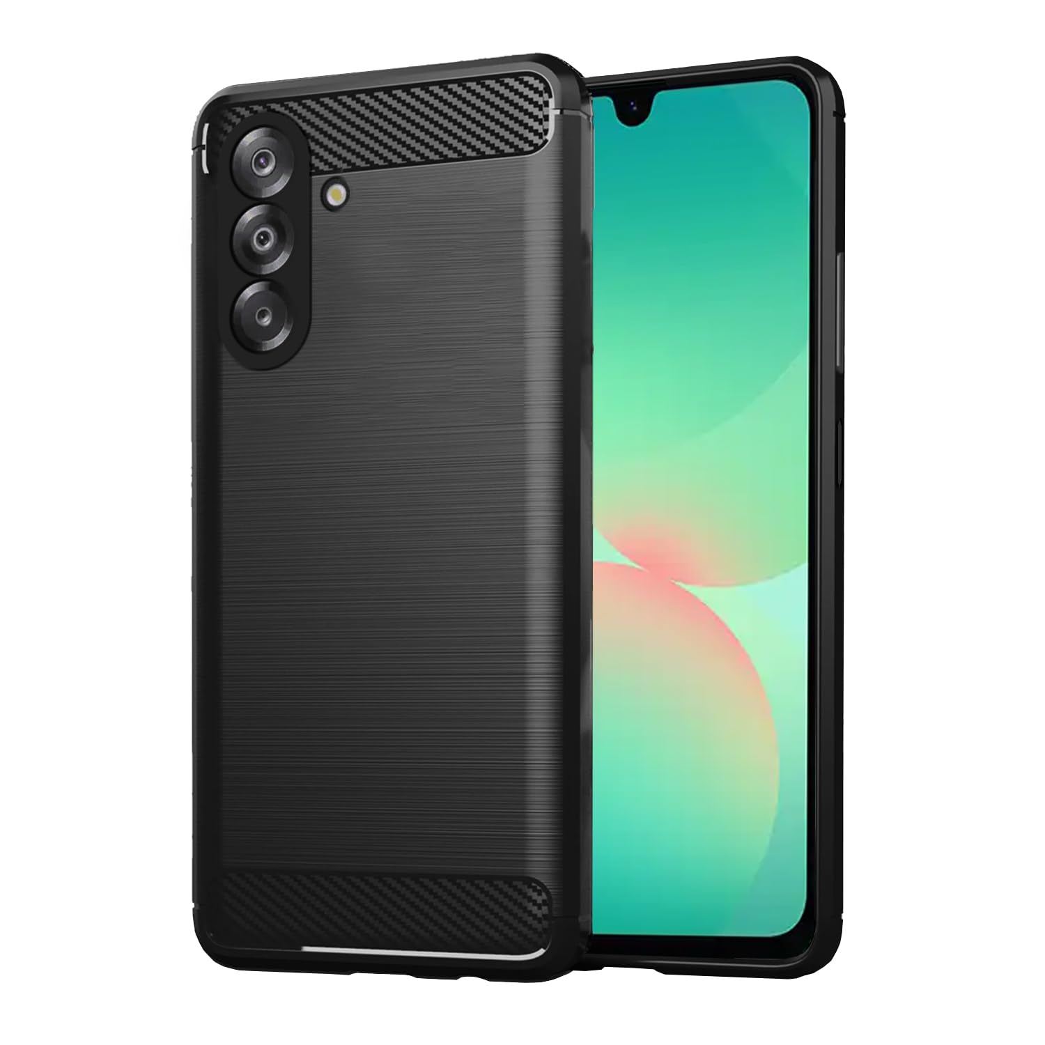 Pikkme black Hybrid mobile back cover for Samsung A26 5G