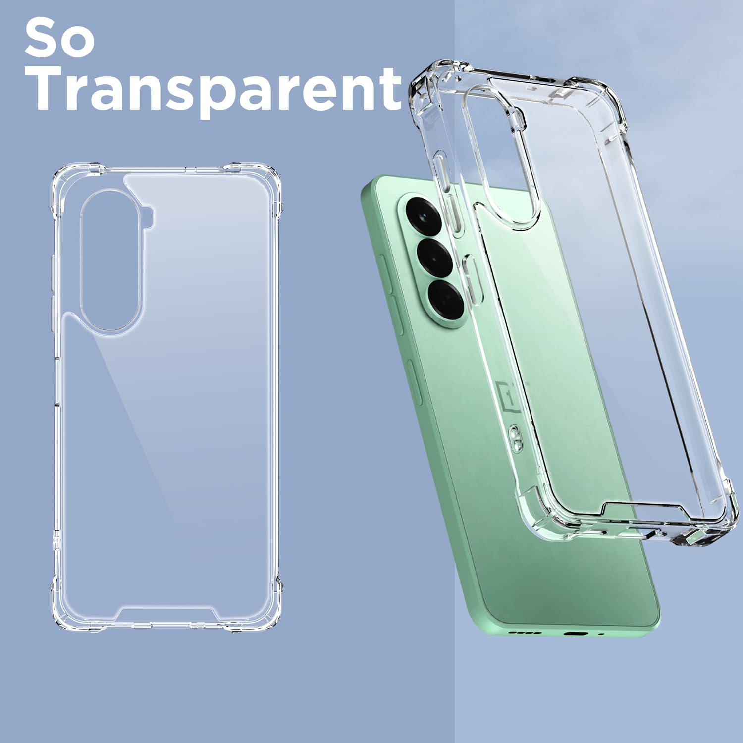 Pikkme transparent Clear mobile back cover for OnePlus Nord CE 6 Lite 5G – photo 2