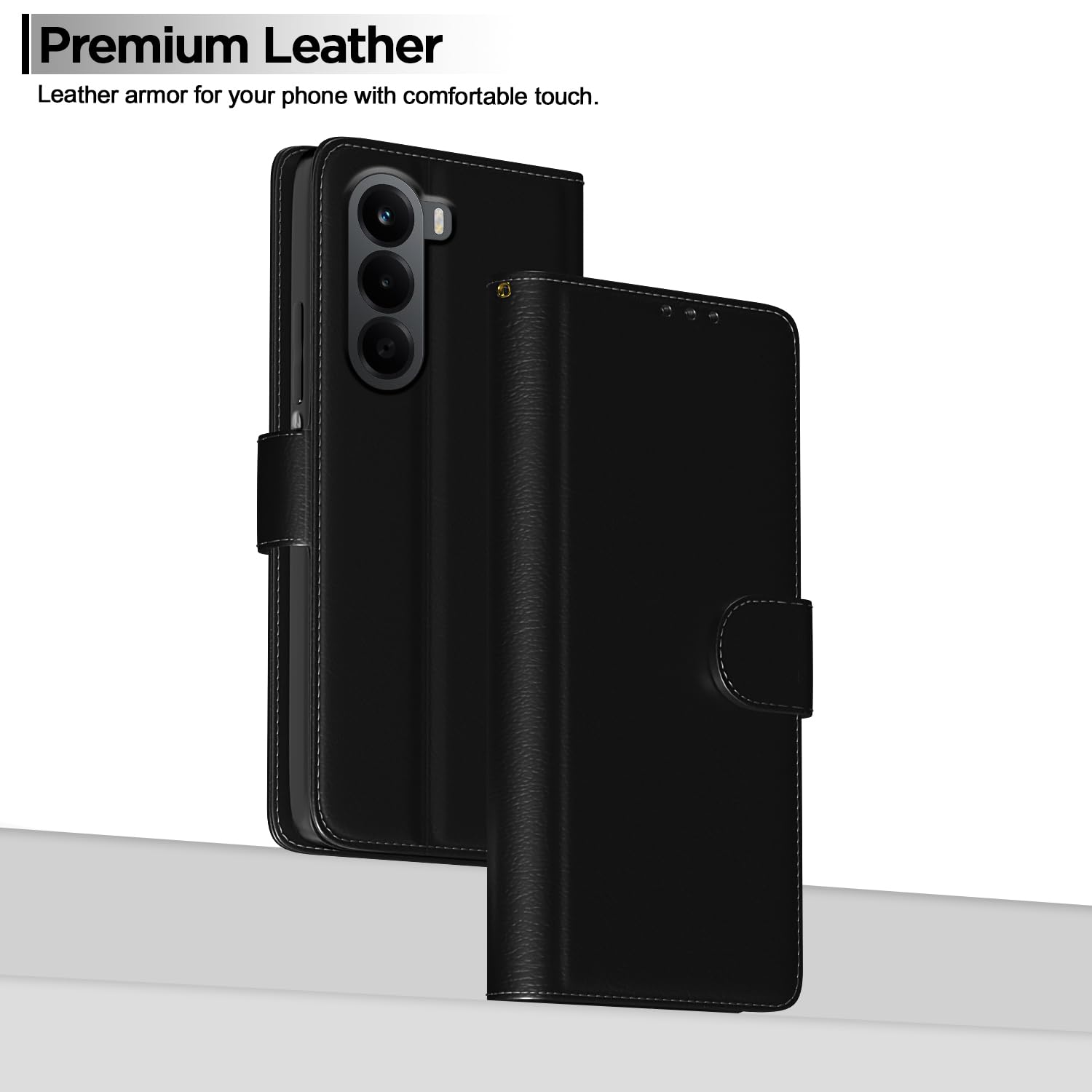 Pikkme black Wallet mobile flip cover for OnePlus Nord CE 6 Lite 5G – photo 2