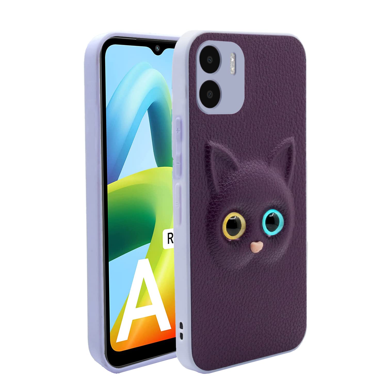 Redmi A1 Redmi A2 Kitty Back Cover -Purple
