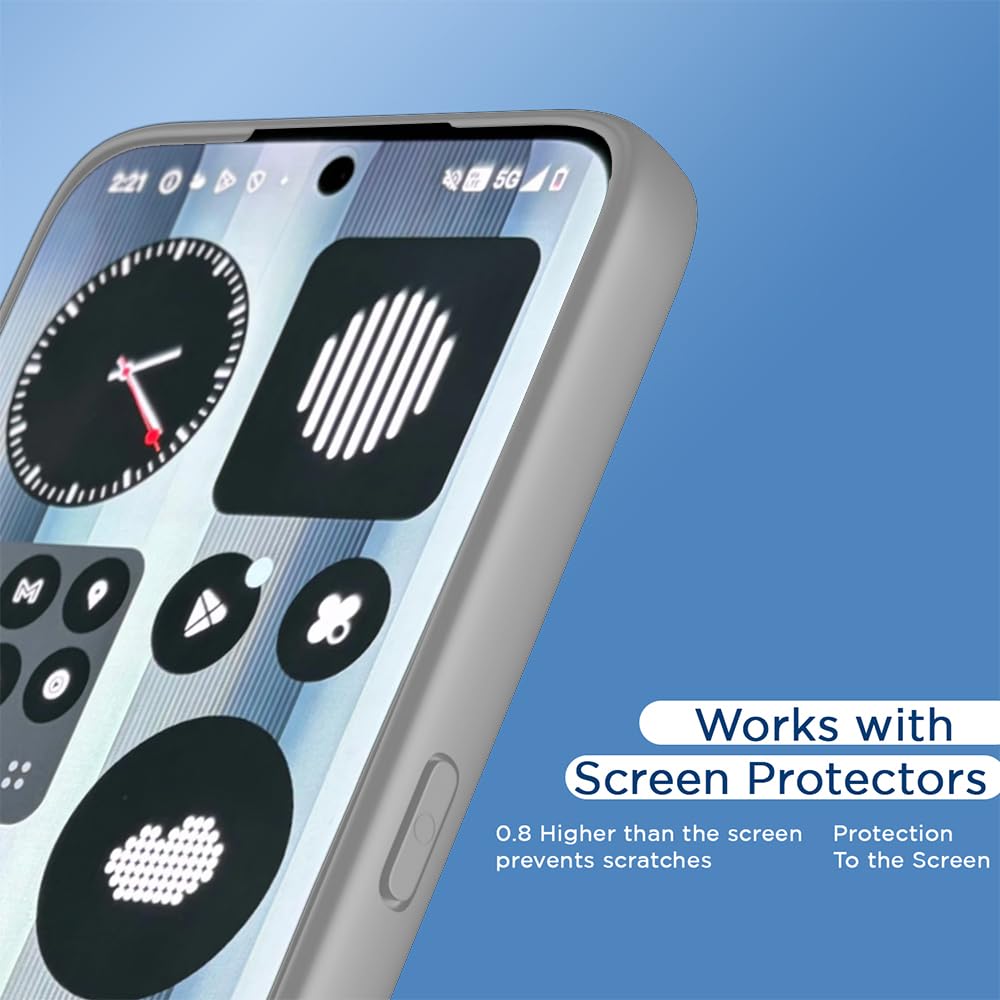 Pikkme Nothing Phone 3a Pro 5G Eagle 2 Shockproof Sleek Hybrid Armor Back Cover (Grey)