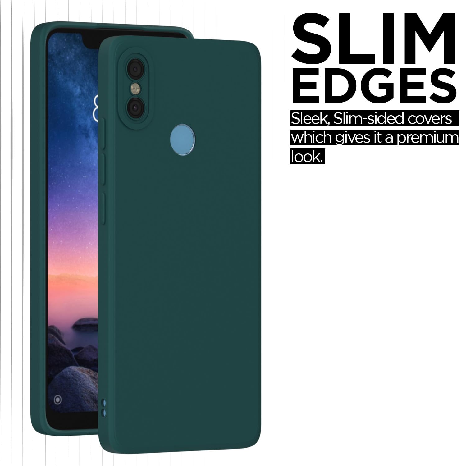 Pikkme Mi Redmi Note 6 Pro Liquid Silicone Back Cover | Green
