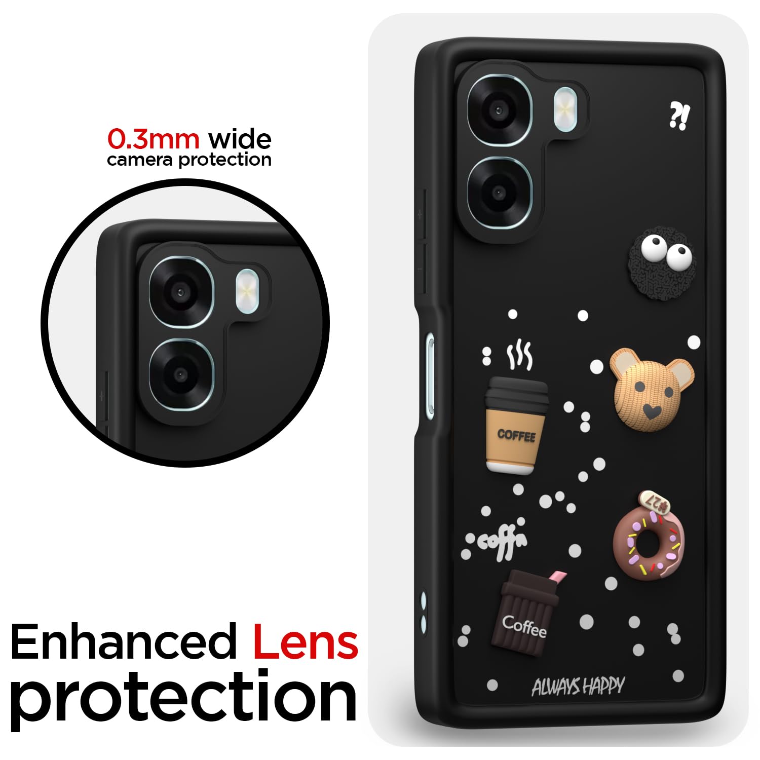 Pikkme black phone cover for Oppo A6X 5G/3D – photo 5