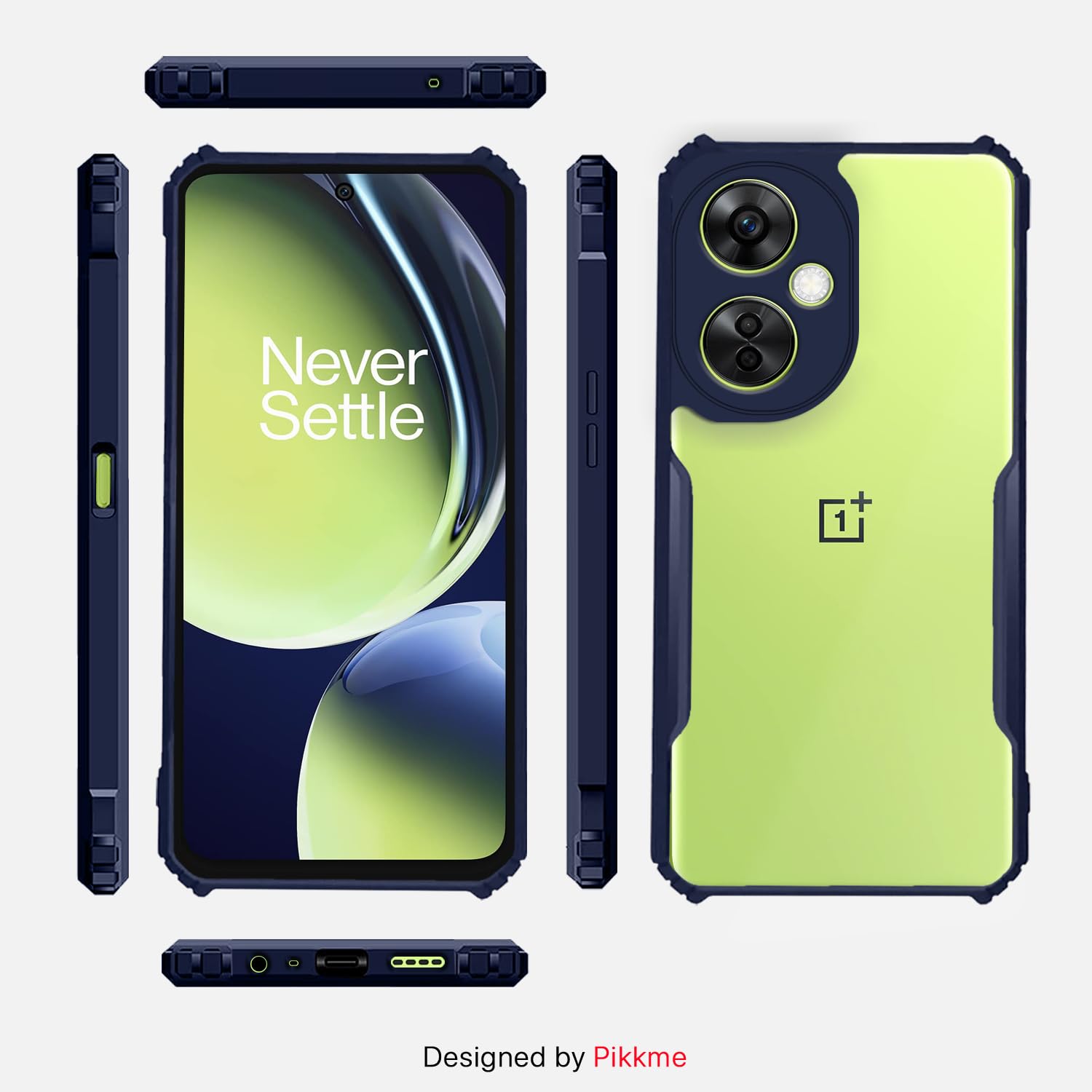Pikkme blue Hybrid back cover for OnePlus Nord CE 3 Lite 5G – photo 3