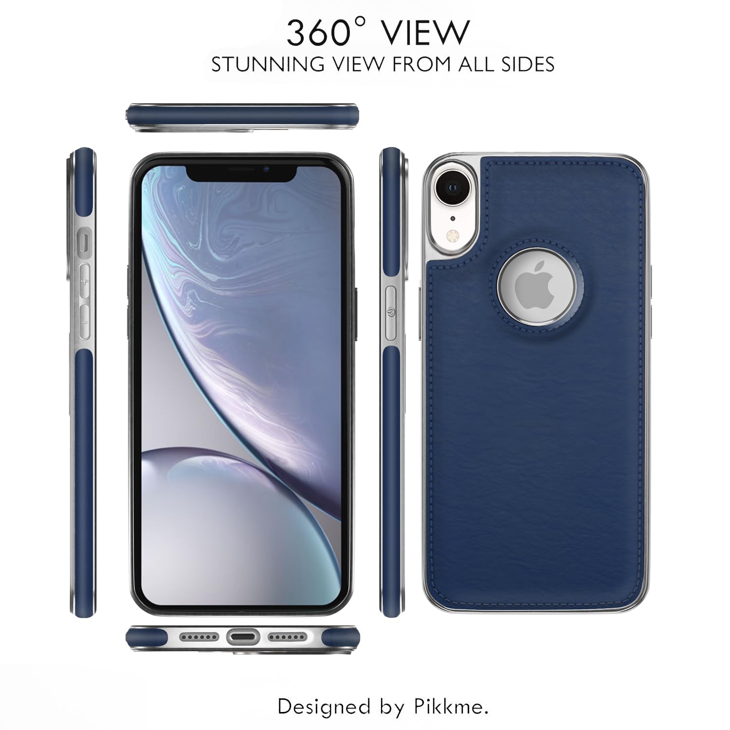 Pikkme iPhone XR chrome blue phone cover – photo 3