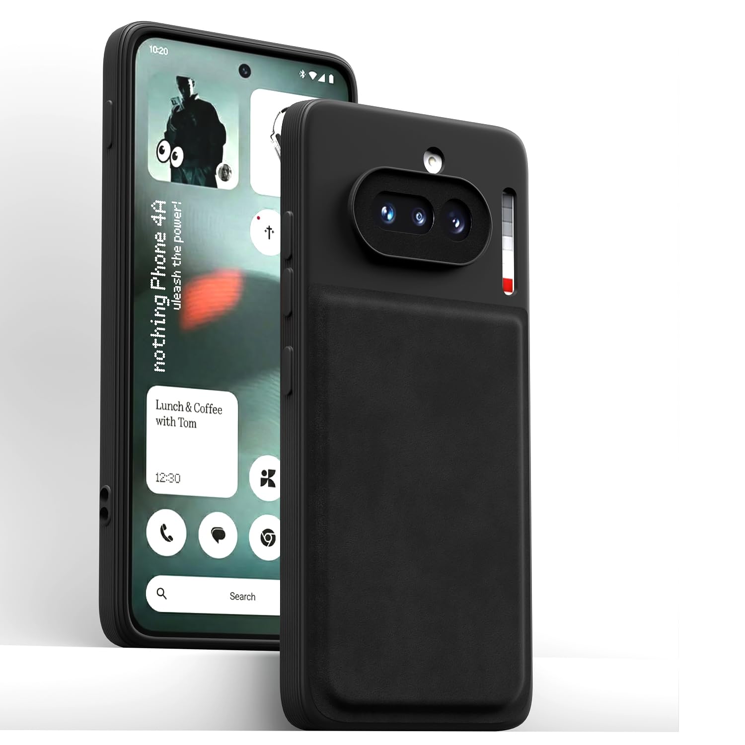 Black Leather back cover for Nothing Phone 4a 5G – Pikkme – photo 2