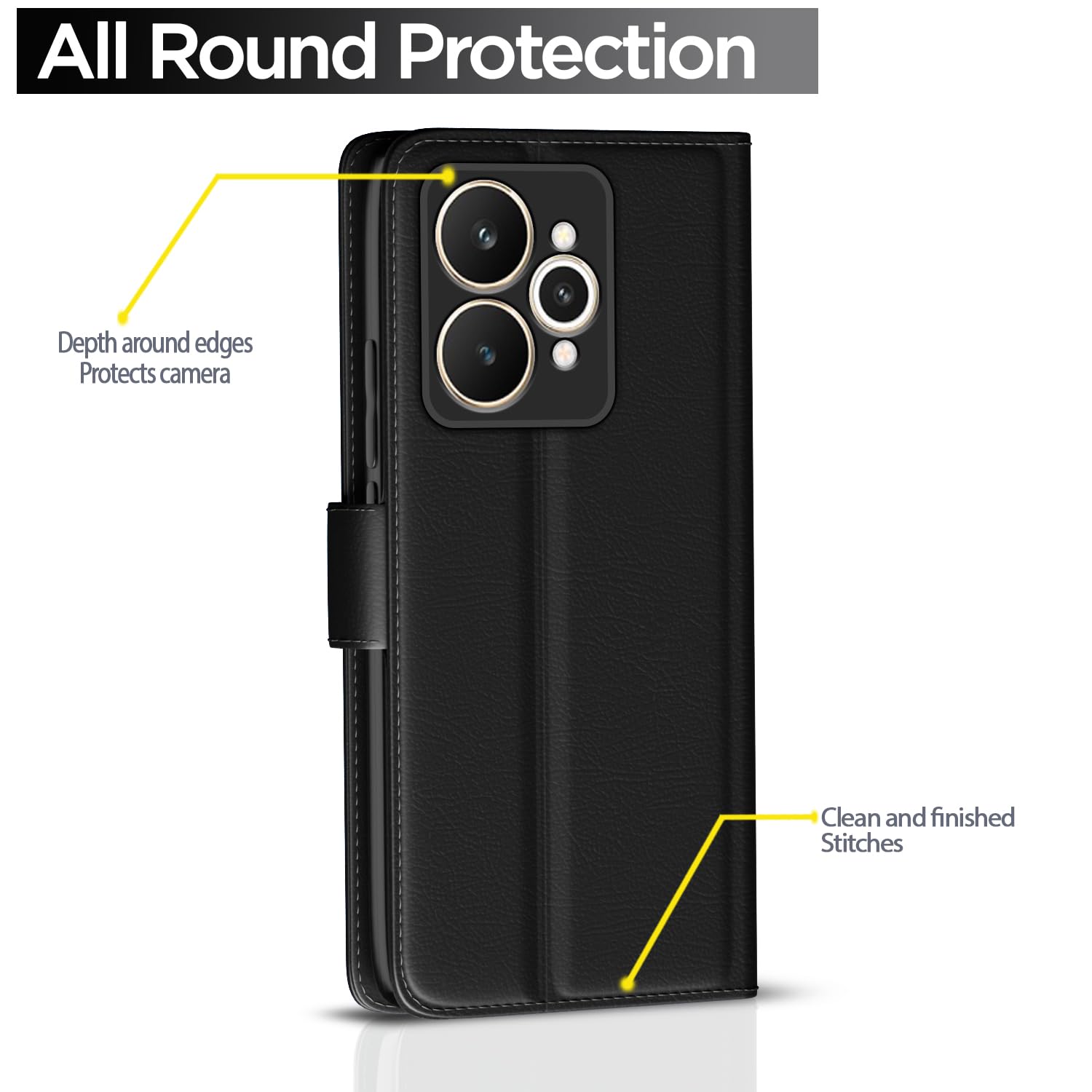 Pikkme Realme 15 Pro 5G black flip cover – photo 4