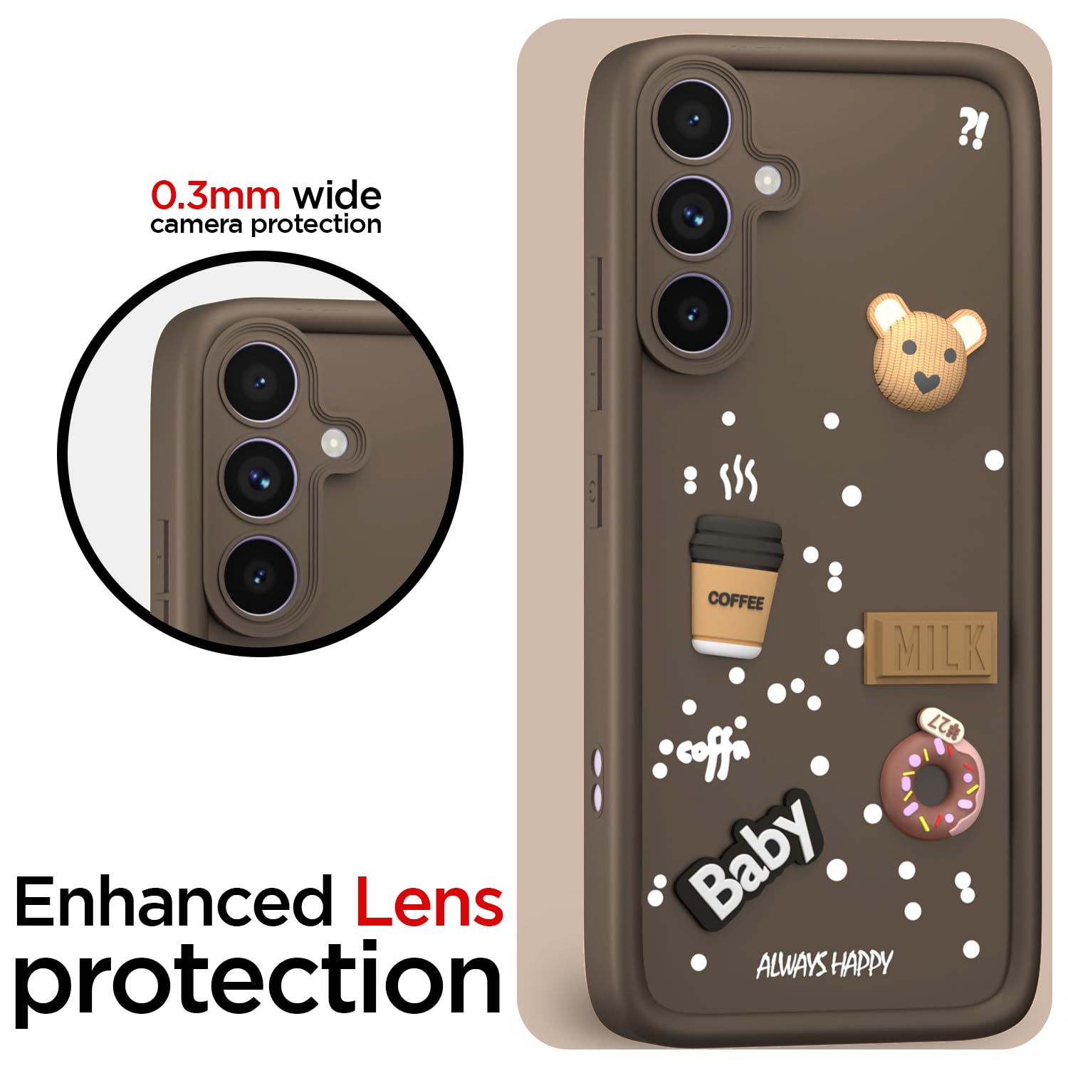 Brown Silicone mobile back cover for Samsung A54 5G – Pikkme – photo 5