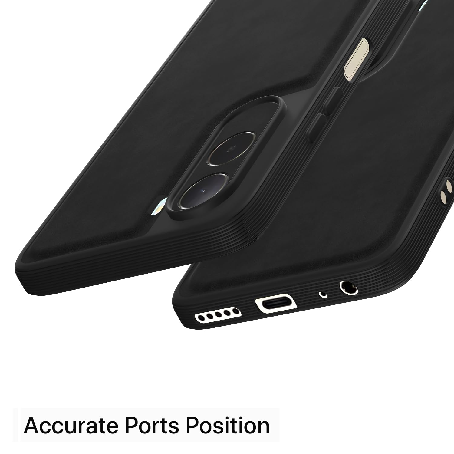 Redmi A7 Pro/Poco C85x 5G Leather back cover in black by Pikkme – photo 4