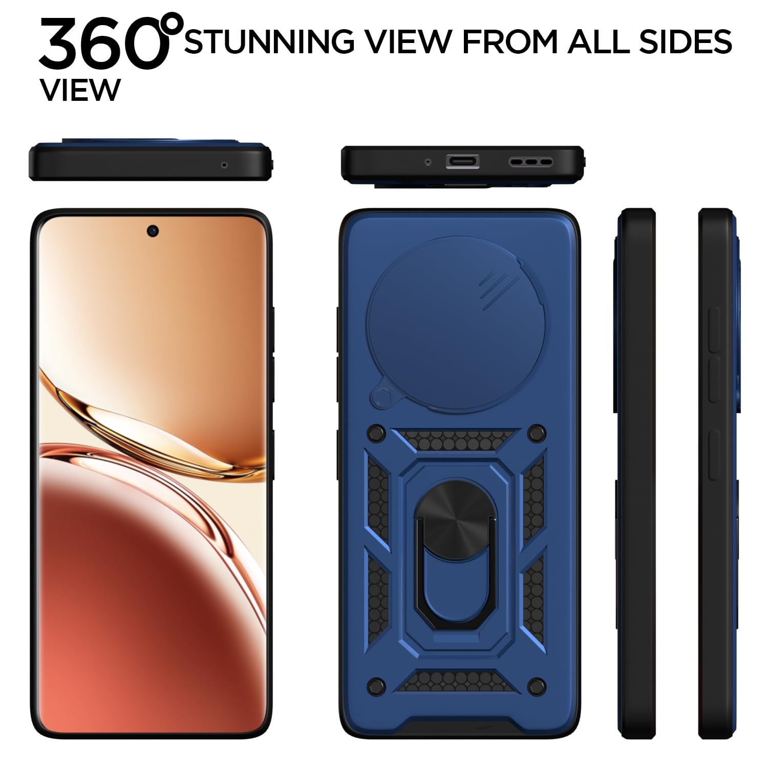 Pikkme blue D10 Camera Shield back cover for Oppo F27 Pro Plus 5G/360 – photo 5