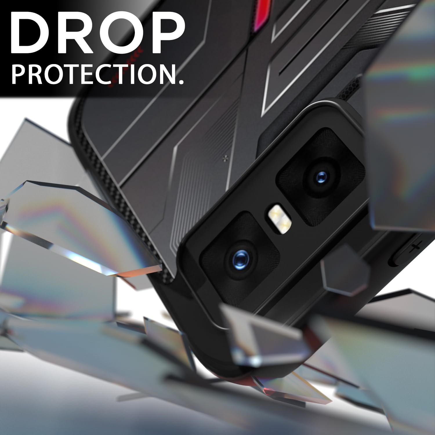 Pikkme Infinix GT 30 Pro 5G Eagle 2 Shockproof Sleek Hybrid Armor Back cover (Black)