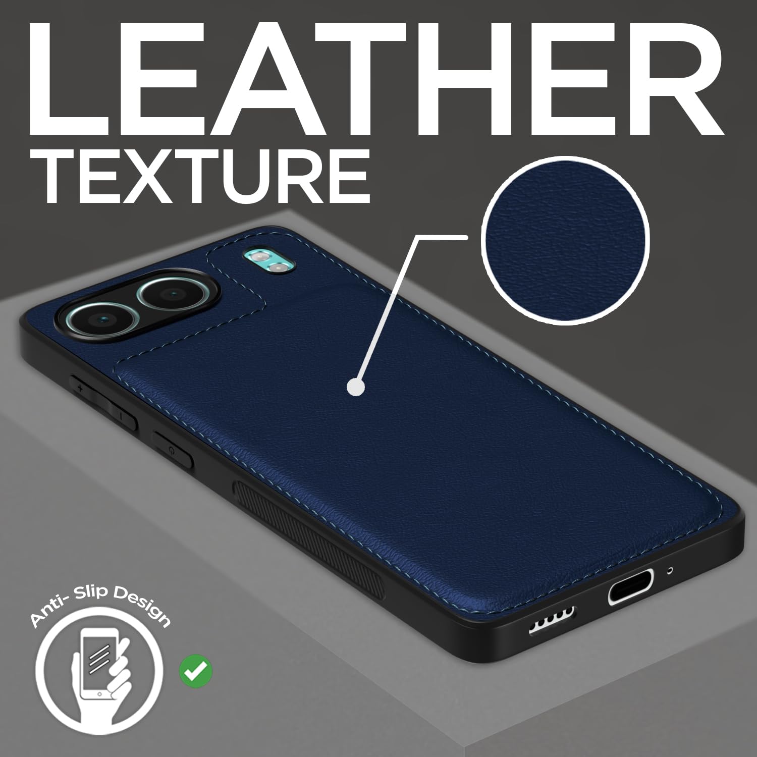 Pikkme OnePlus Nord 4 5G Leatherback Back Case | Blue
