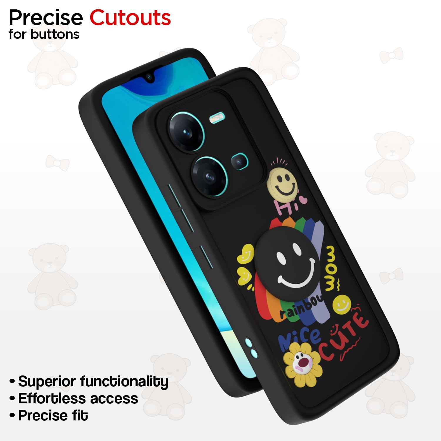 Pikkme black mobile cover for Vivo V25 5G – photo 6