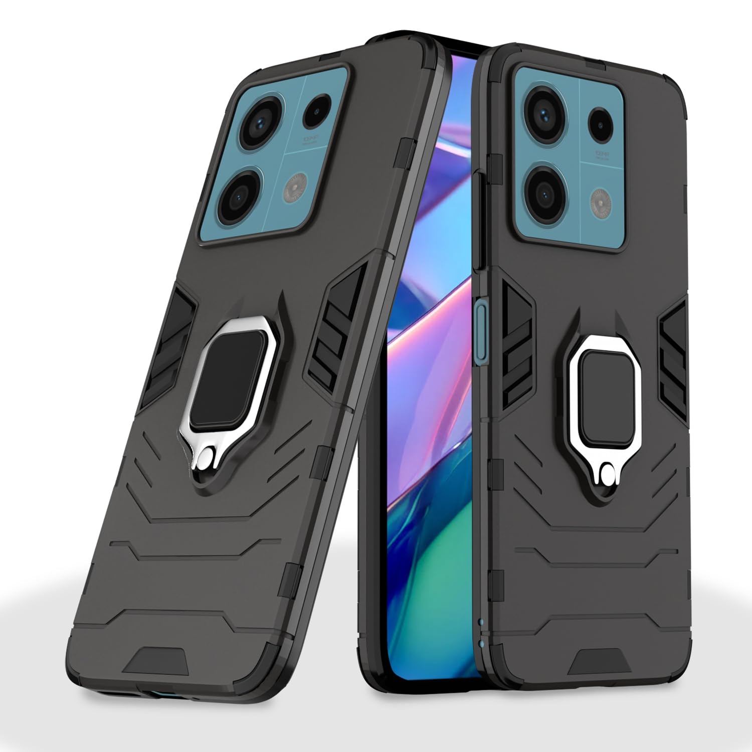 Pikkme black phone cover for Redmi Note 13 5G
