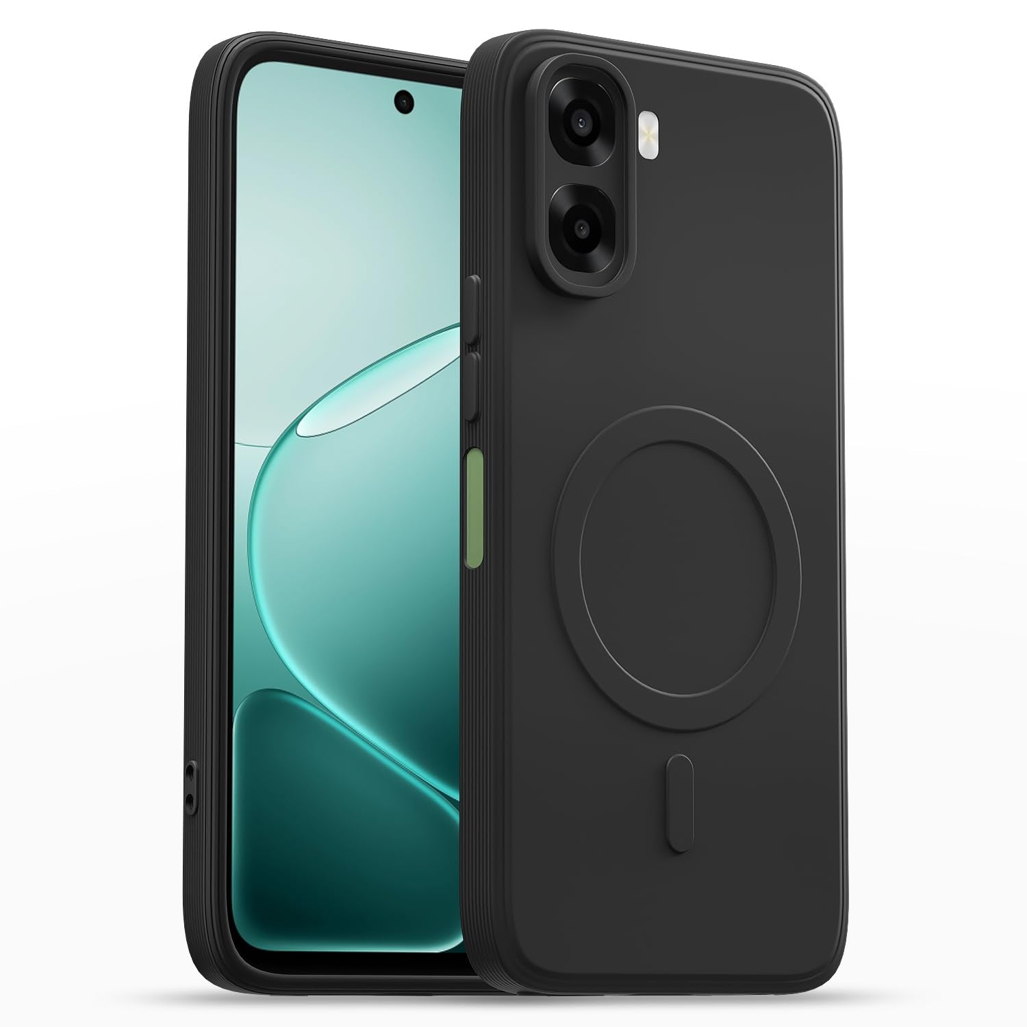 Pikkme Oppo A6X 5G MagSafe black mobile back cover