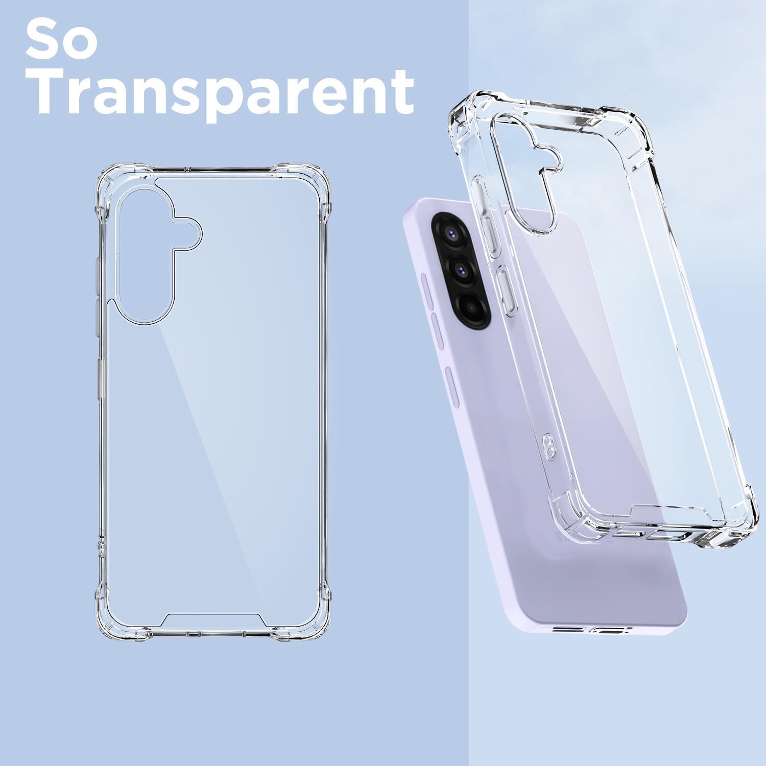 Pikkme transparent Clear mobile back cover for Samsung A37 5G – photo 2