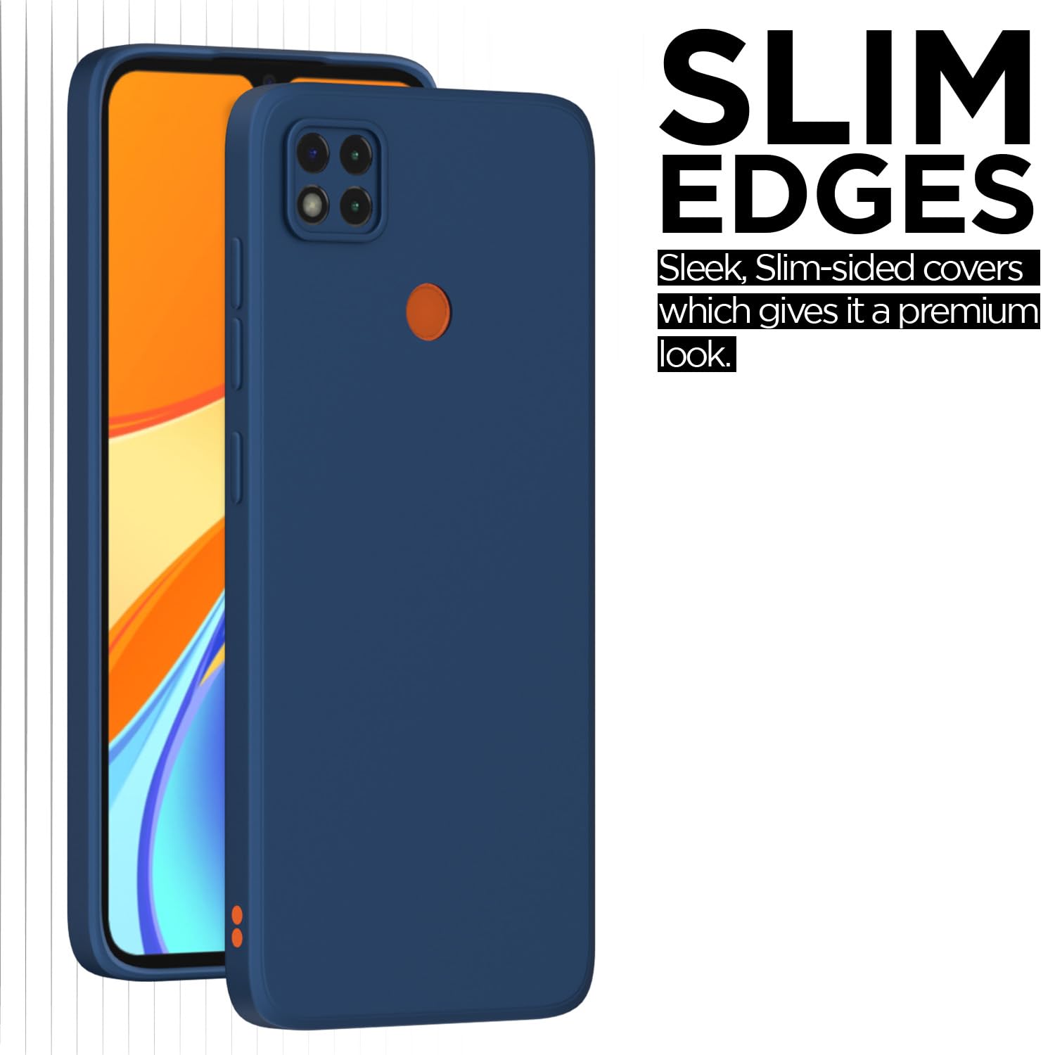 Pikkme Mi Redmi 10A / Redmi 9 / Redmi 9C / 9 Activ/Poco C31 Liquid Silicone Back Cover | Blue
