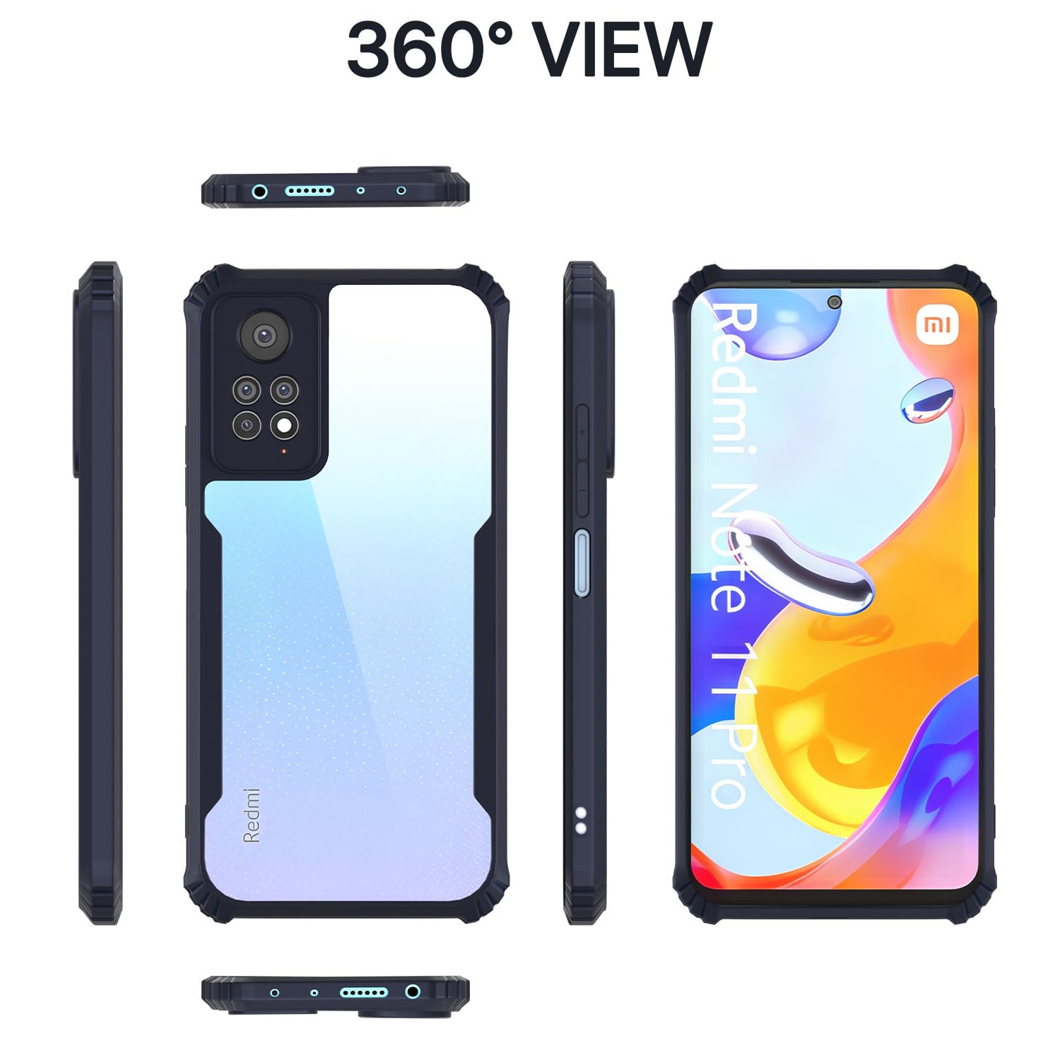 Pikkme Redmi Note 11 Pro/Note 11 Pro Plus 5G blue phone cover – photo 3