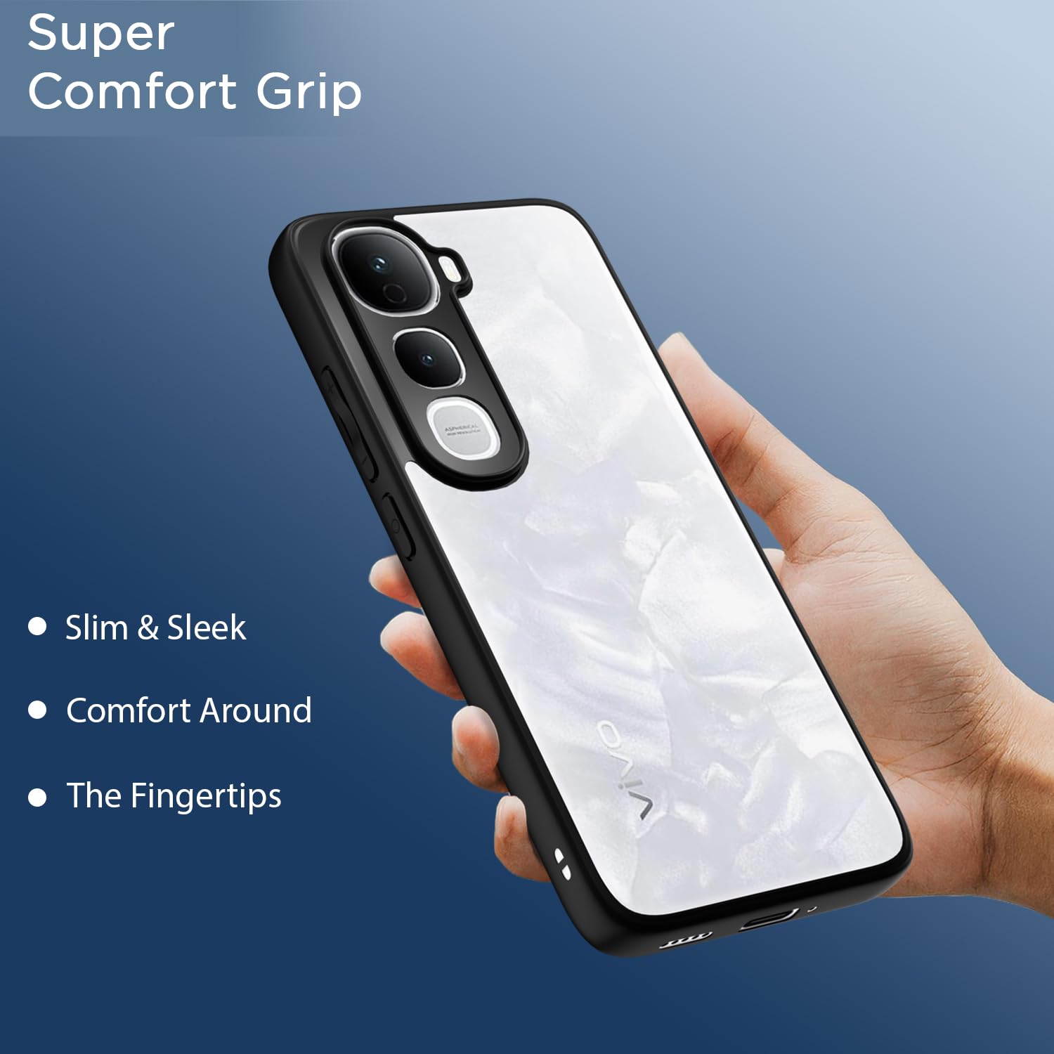 Black Hybrid phone cover for Vivo Y400 5G – Pikkme – photo 6