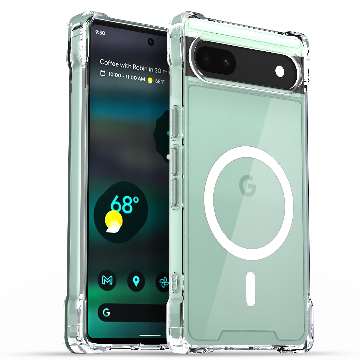Transparent mag-safe mobile cover for Google Pixel 6A 5G – Pikkme