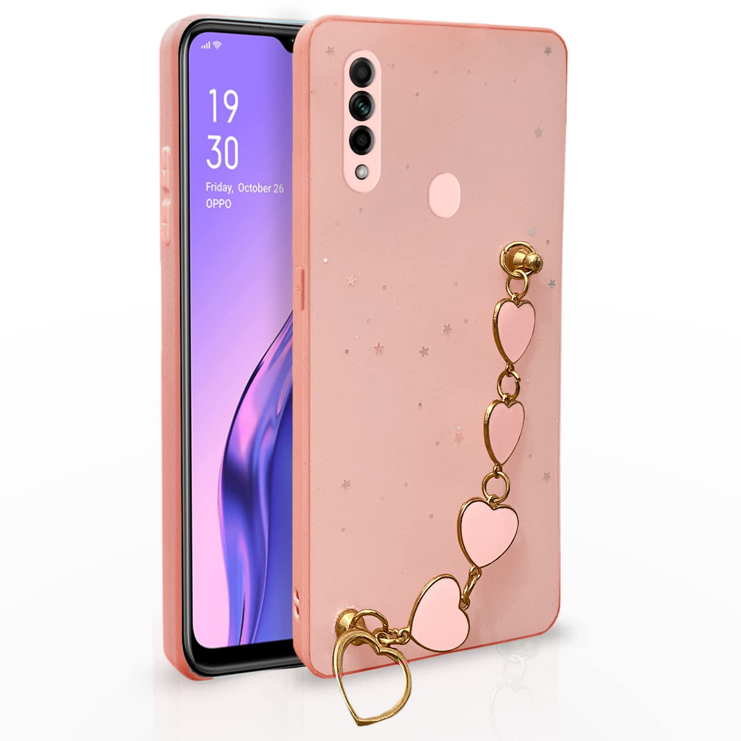 Pikkme pink mobile back cover for Oppo A31
