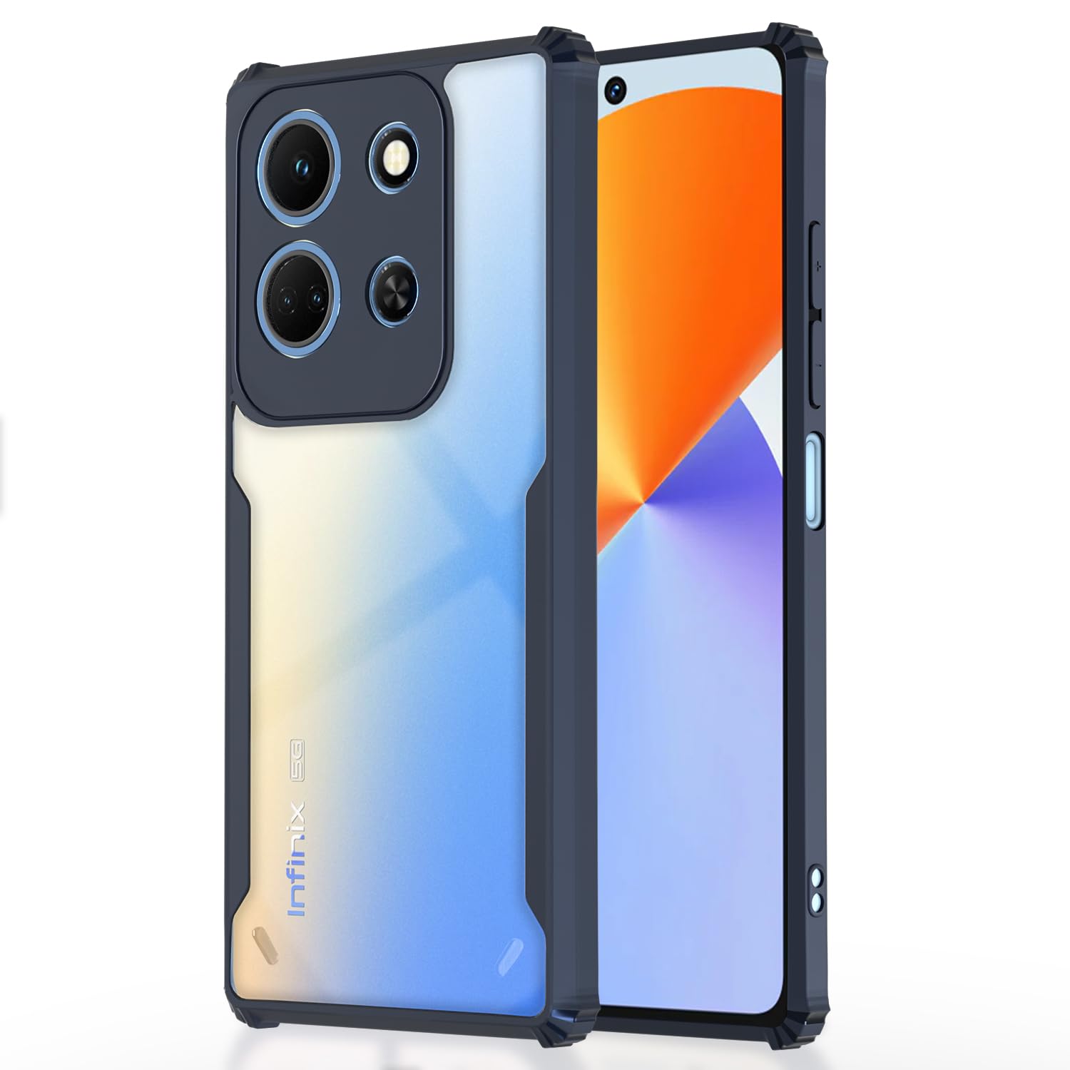 Infinix Note 30 5G back cover in blue by Pikkme
