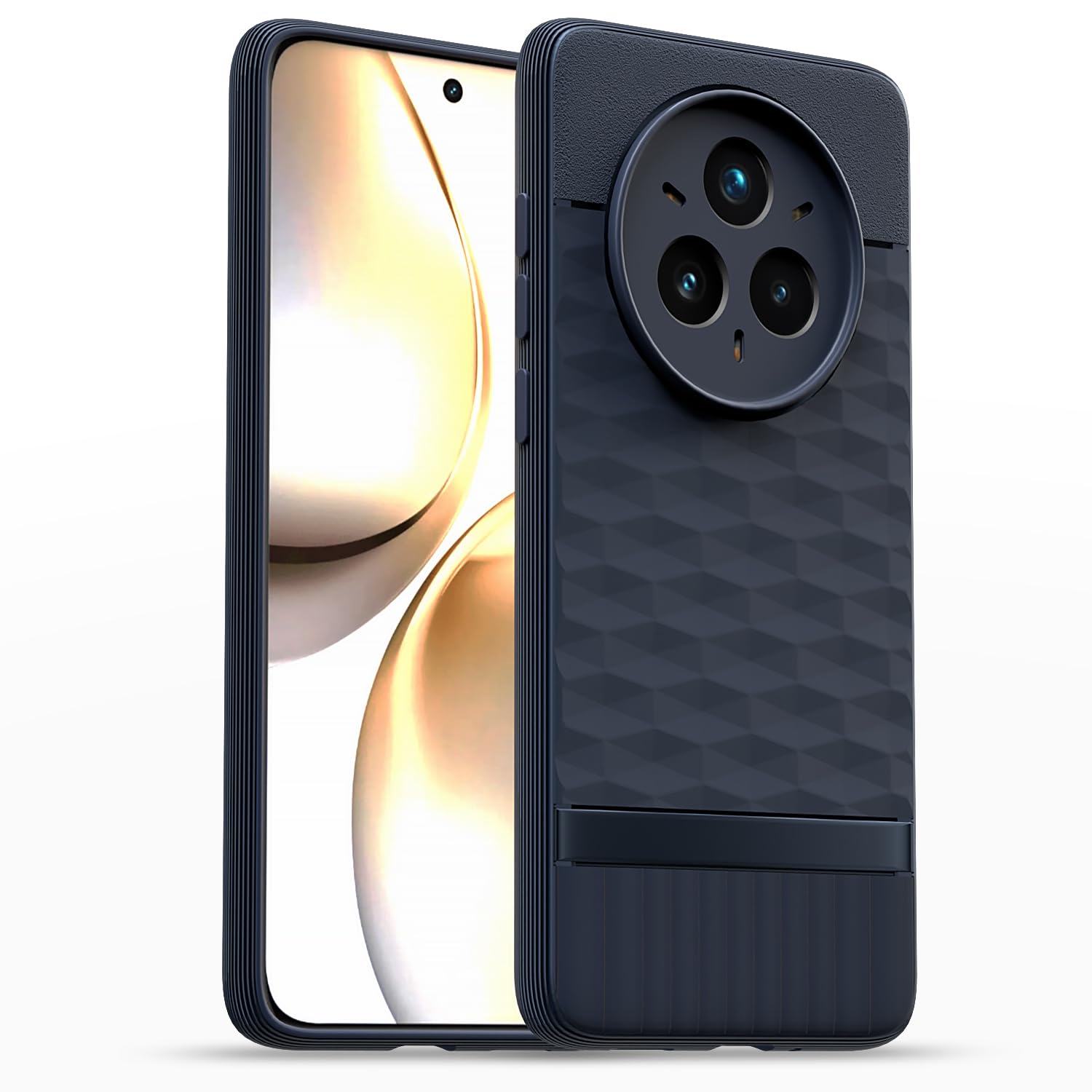 Realme 14 Pro Plus 5G / Realme P3 Pro 5G | TPU Soft Surface | Full Camera Protection | Flexible and Stockproof Back Case - Blue
