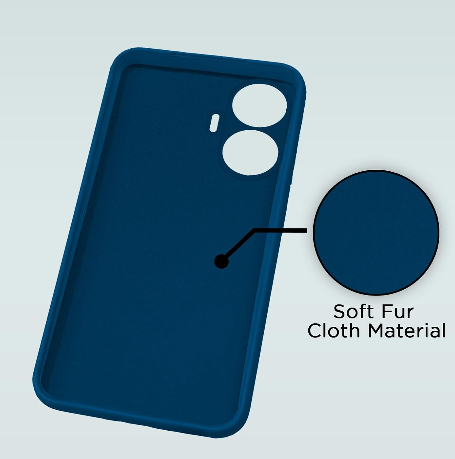 Pikkme Realme C55 / Narzo N55 Liquid Silicone Back Cover | Blue