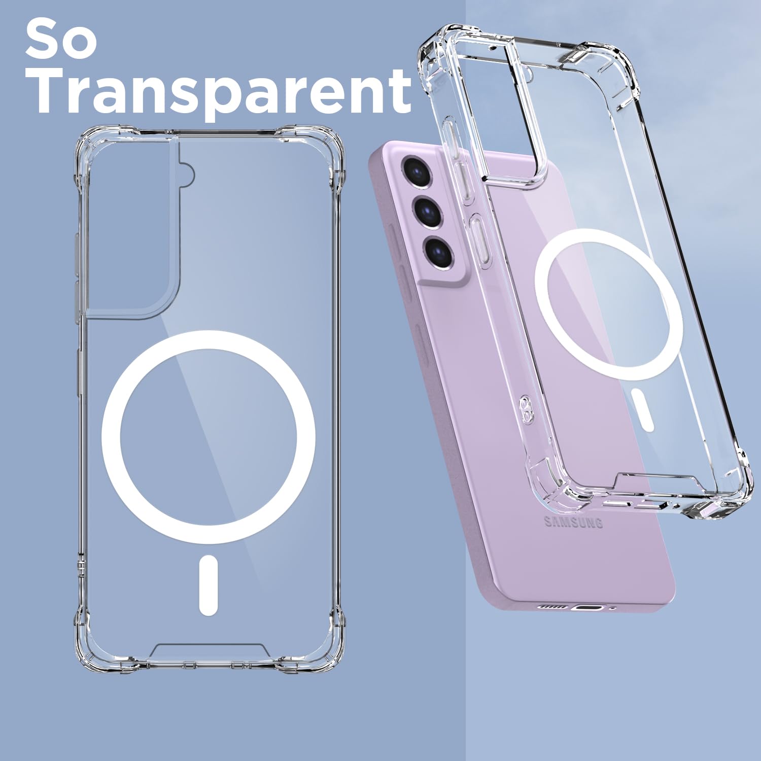 Pikkme transparent mag-safe phone cover for Samsung S21 FE 5G – photo 2