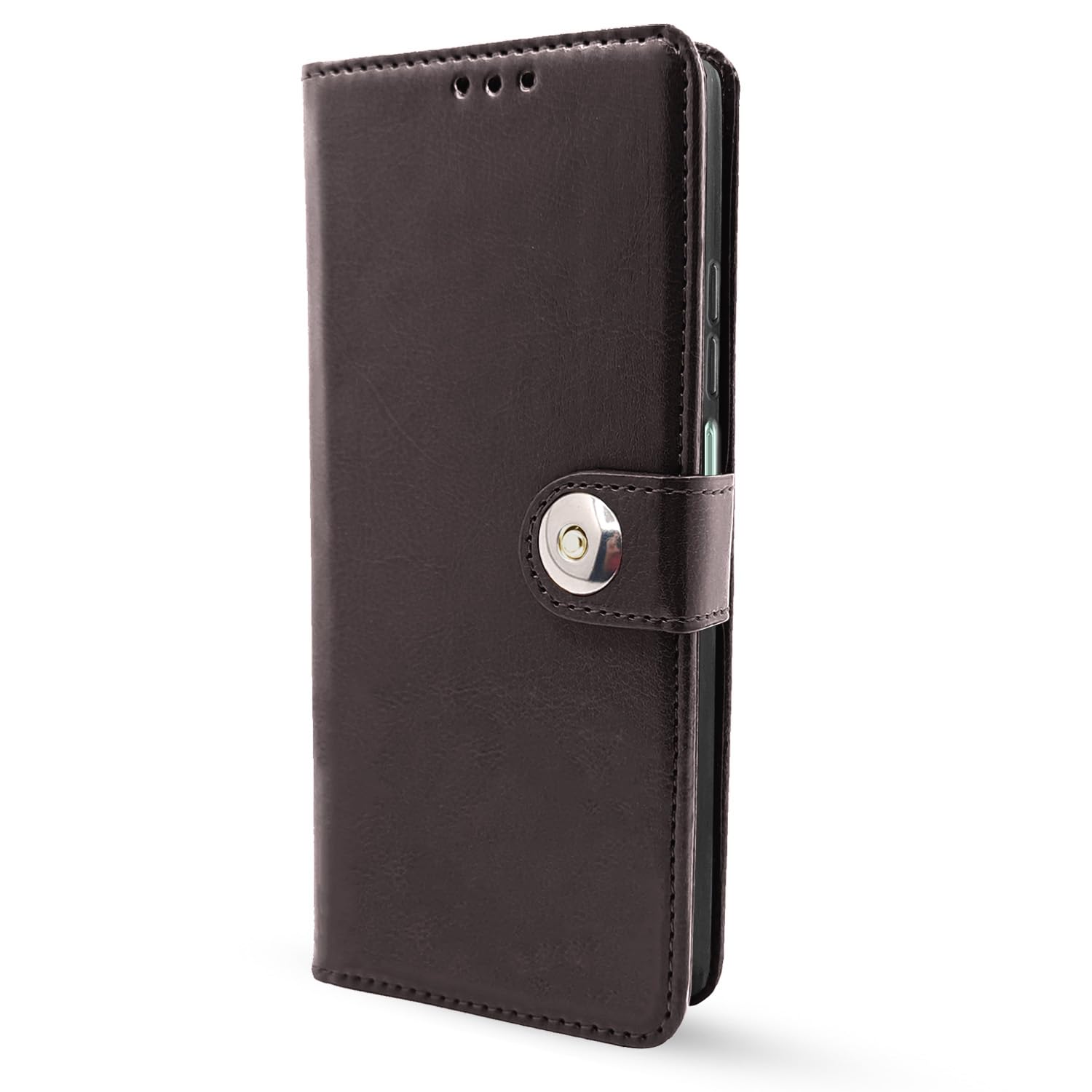 iQOO Z9 Lite 5G/Vivo T3 Lite 5G/Vivo Y18/Y18e/Y03 Button mobile flip cover in coffee by Pikkme – photo 6