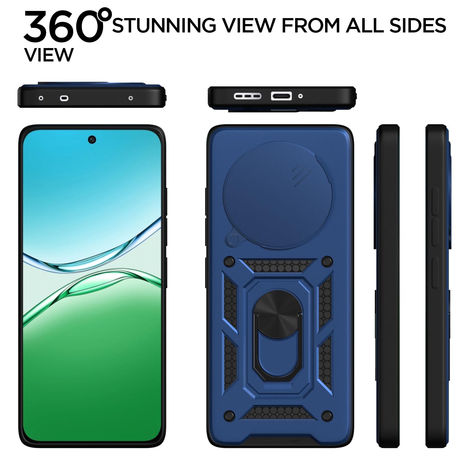 Blue D10 Camera Shield back cover for Oppo F29 5G – Pikkme – photo 5