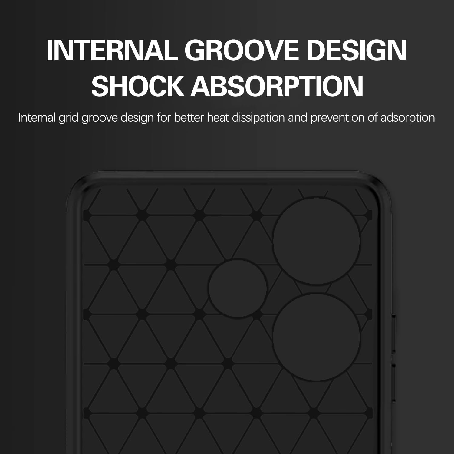 Pikkme Redmi 13 5G Hybrid Carbon Fibre Back Cover (Black)