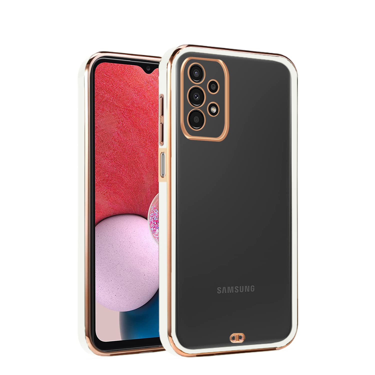 White Chrome phone cover for Samsung A13 4G – Pikkme
