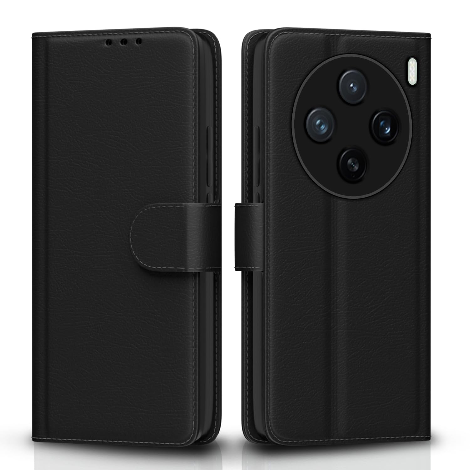 Pikkme black flip case for Vivo X200 5G