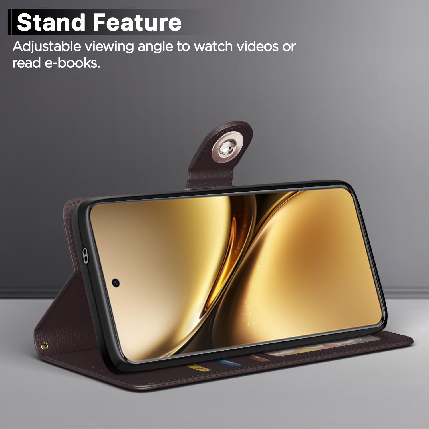 Vivo X200 Pro 5G flip case in coffee by Pikkme – photo 3