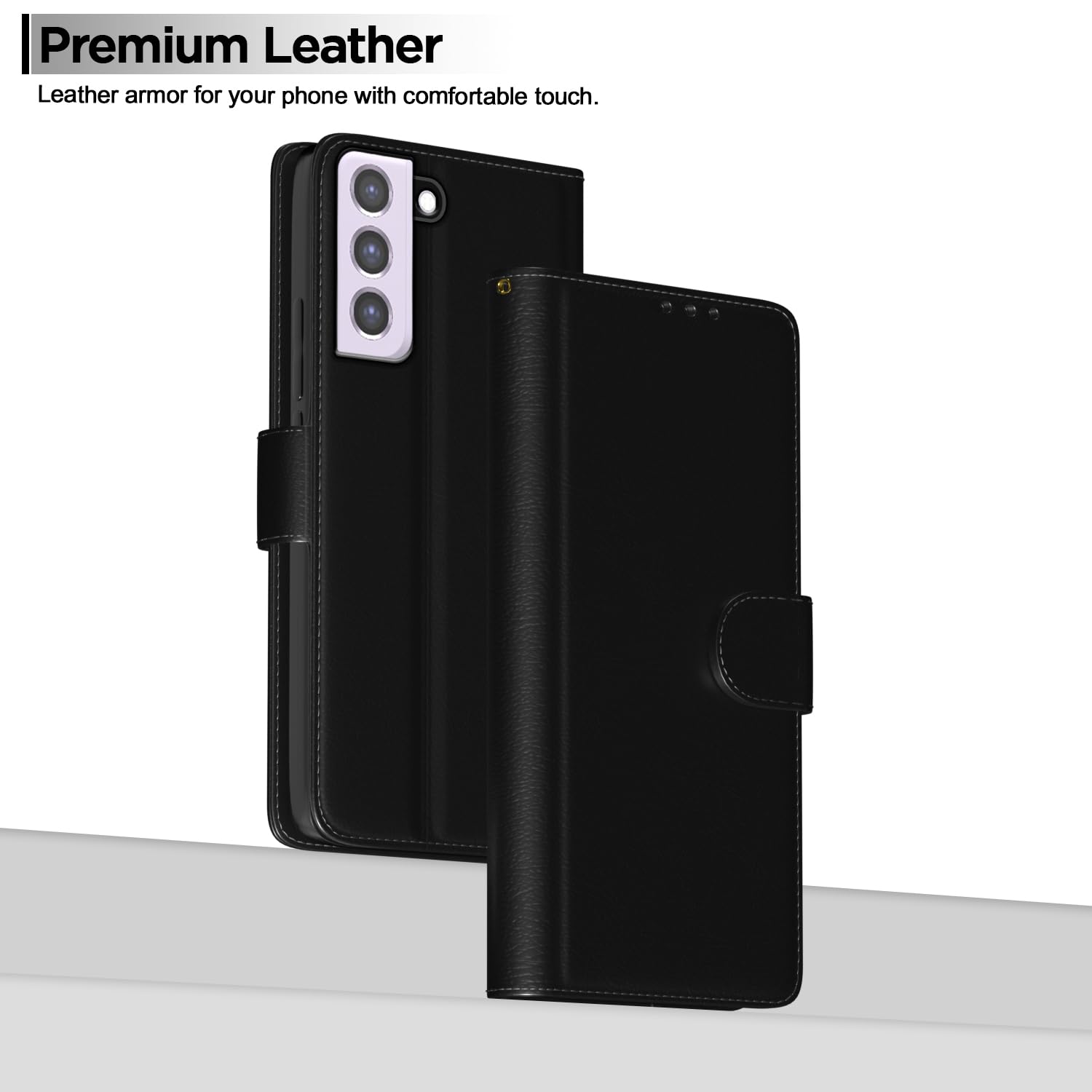Pikkme black Wallet flip cover for Samsung S21 FE 5G – photo 2