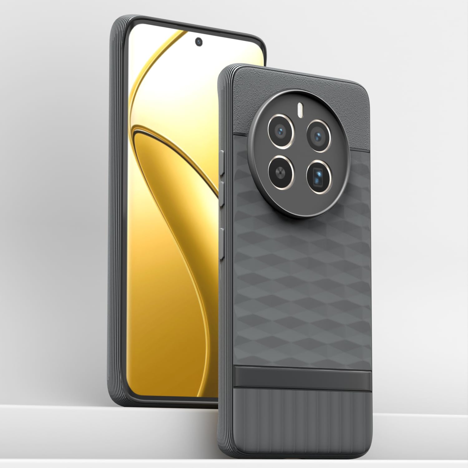 Pikkme Realme 12 Pro 5G / Realme 12 Pro Plus 5G Gencase Back Cover (Grey)