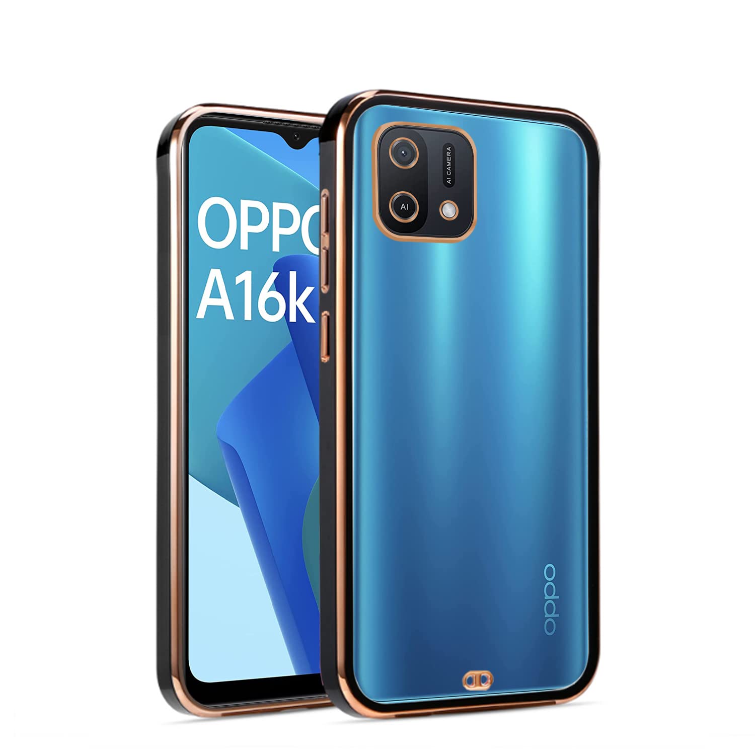 Pikkme Oppo A16K black mobile cover