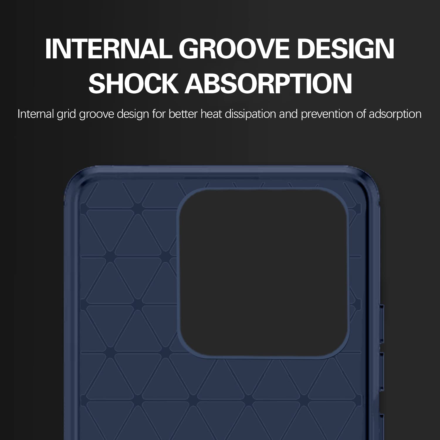 Pikkme Mi Redmi 10 / Redmi 10 Power Hybrid Carbon Fiber Back Cover | Blue